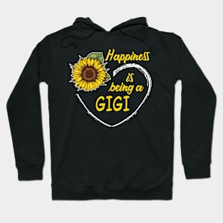 Happiness Is Being A Gigi Sunflower Heart Hoodie